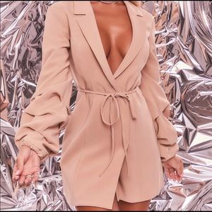 Oh Polly Tan Blazer Dress Brand New with tag